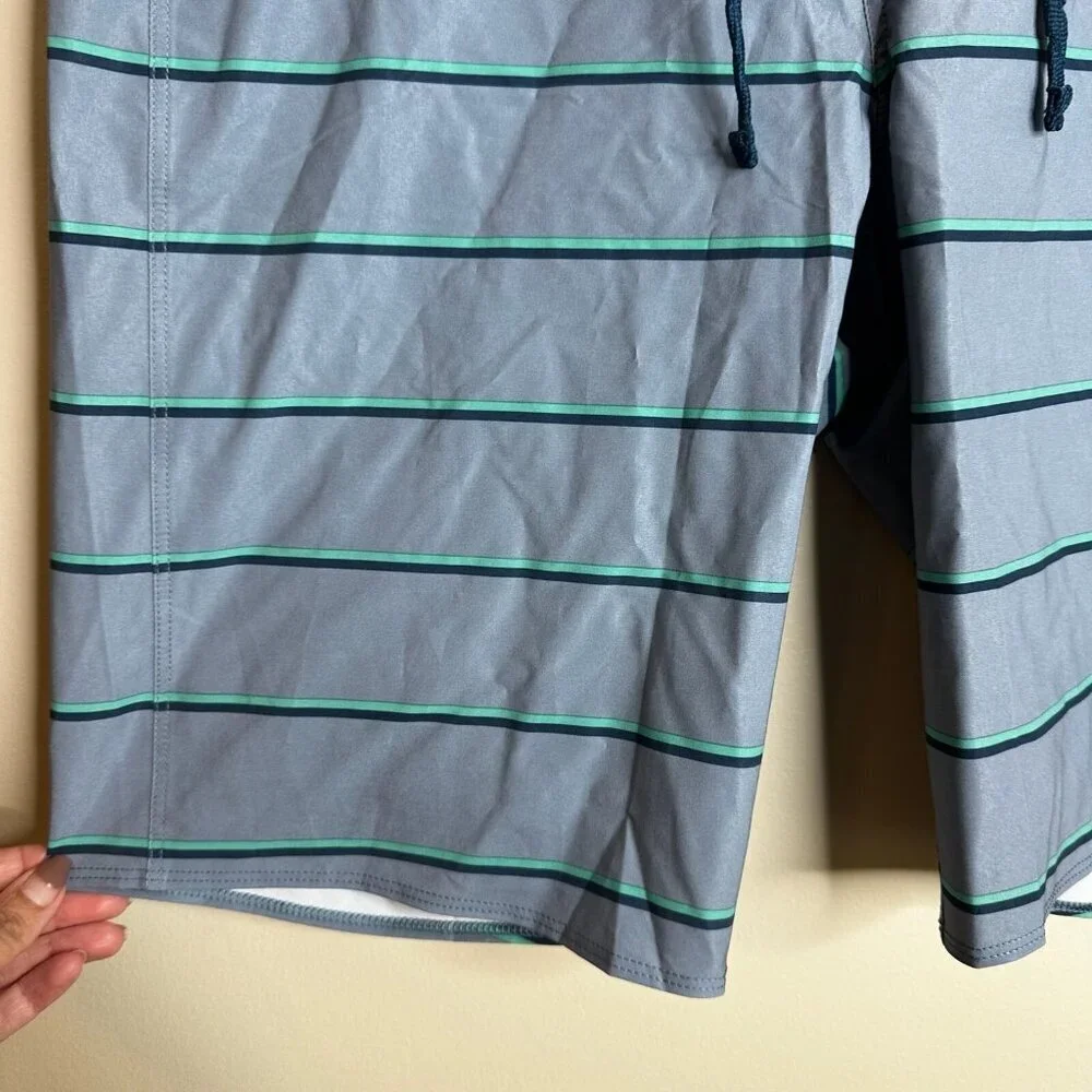Patagonia Board Shorts Mens 30 Hydropeak Outdoor Striped Beach Stretch Swim Surf